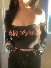 Load image into Gallery viewer, Iron Maiden mesh crop top
