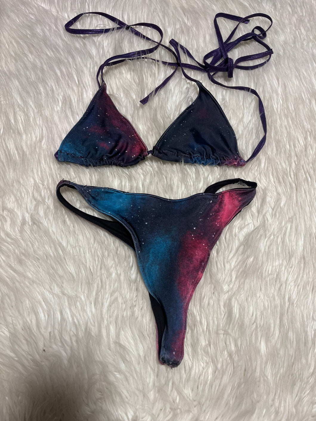 Through Stars galaxy bikini thing set