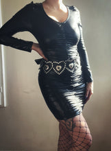 Load image into Gallery viewer, Blackened Vixen long sleeve dress
