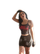 Load image into Gallery viewer, Custom Gorgoroth pleather skirt
